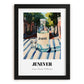 Jenever – Dutch Café on the Corner, Dutch Spirit Poster, in sleek black frame