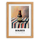 Bokbier – on Striped Tablecloth, Dutch Beer Painting, set in oak frame