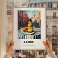 Lambic – Belgian Urban Café Scene, Belgian Coffee Print, styled in a charming Paris street view