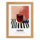 Glögi – on Striped Tablecloth, Finnish Beverage Art, set in oak frame