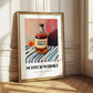 Scotch Whisky – on Striped Tablecloth, Scottish Beer Wall Decor