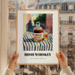 Irish Whiskey – Irish Outdoor Café Scene, Irish Whiskey Print, styled in a charming Paris street view