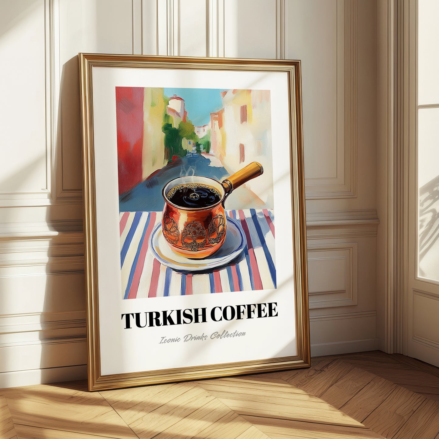 Turkish Coffee – Türk Café on the Corner, Türk Kahvesi Wall Painting