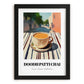 Doodh Patti Chai – Pakistani Café on the Corner, Pakistani Tea Print, in sleek black frame