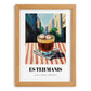Es Teh Manis – Indonesian Café on the Corner, Indonesian Tea Painting, set in oak frame