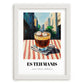 Es Teh Manis – Indonesian Café on the Corner, Indonesian Tea Painting, placed in minimal white frame