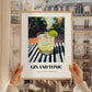 Gin And Tonic – English Outdoor Café Scene, English Spirit Wall Decor, styled in a charming Paris street view