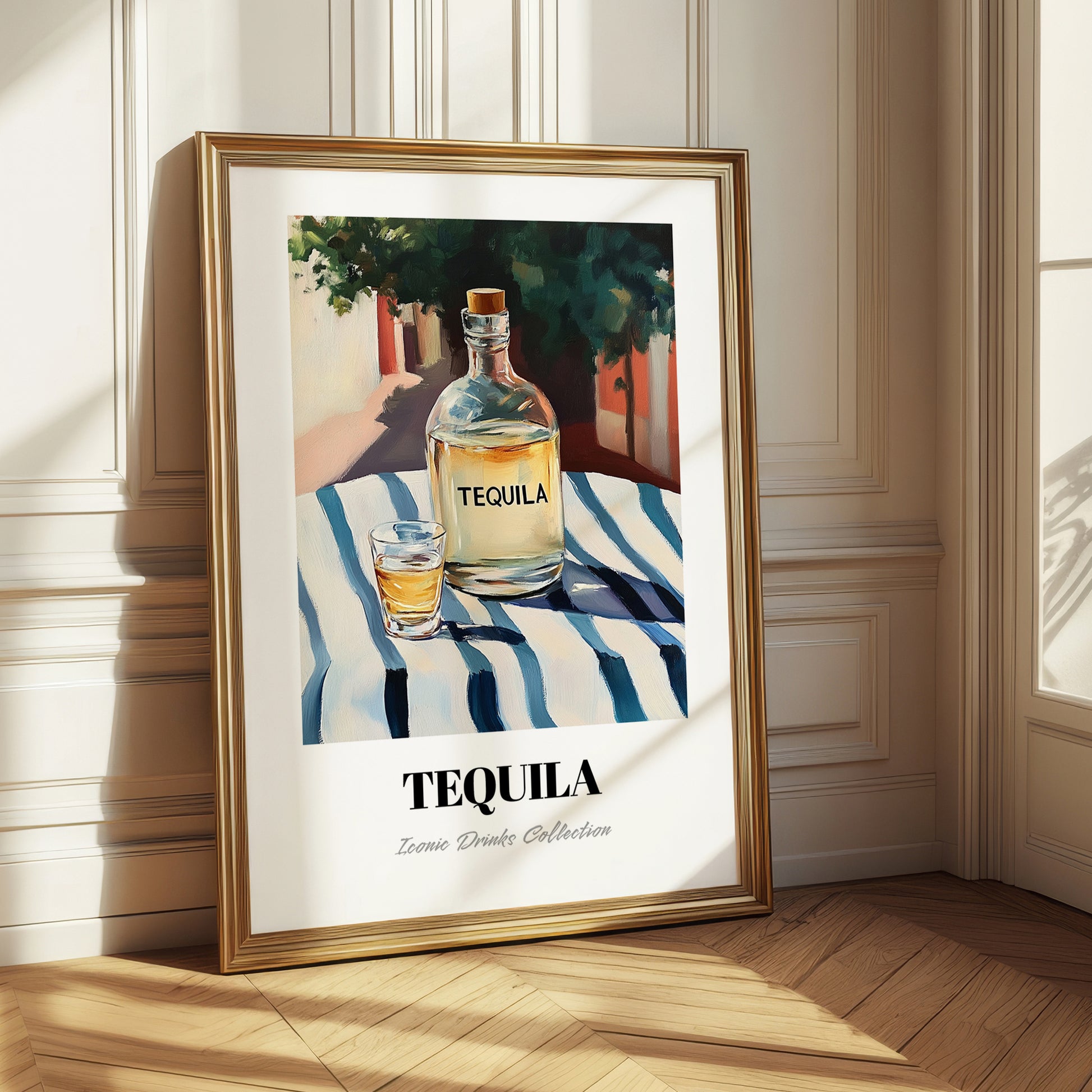 Tequila – Mexican Outdoor Café Scene, Mexican Spirit Poster