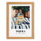 Tequila – Mexican Outdoor Café Scene, Mexican Spirit Poster, set in oak frame