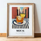 Mezcal – Mexican Café on the Corner, Mexican Cocktail Illustration, in wooden frame leaning on the floor