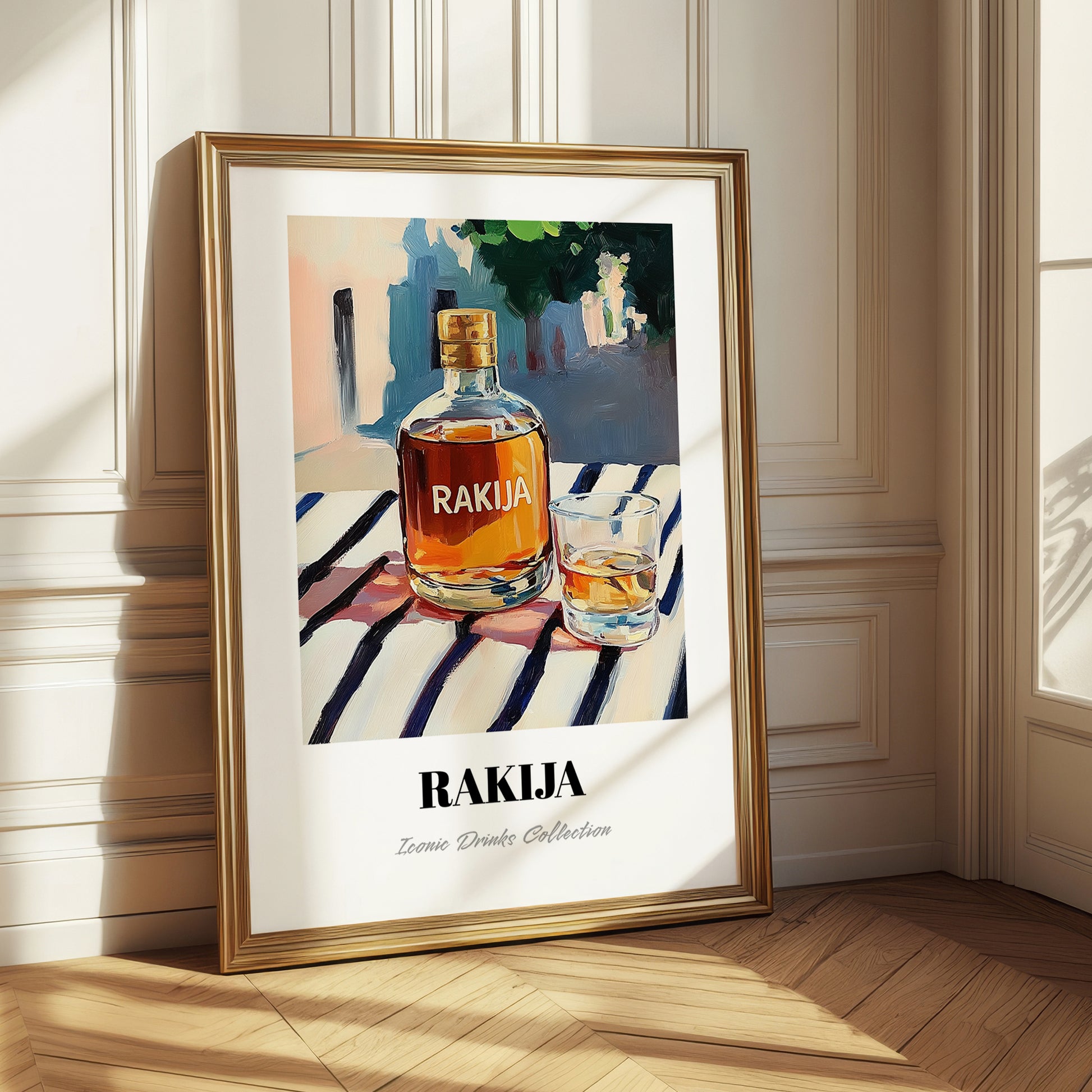 Rakija – Serbian Café on the Corner, Serbian Spirit Painting