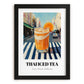 Thai Iced Tea – Thai Café on the Corner, Thai Wine Still Life, in sleek black frame
