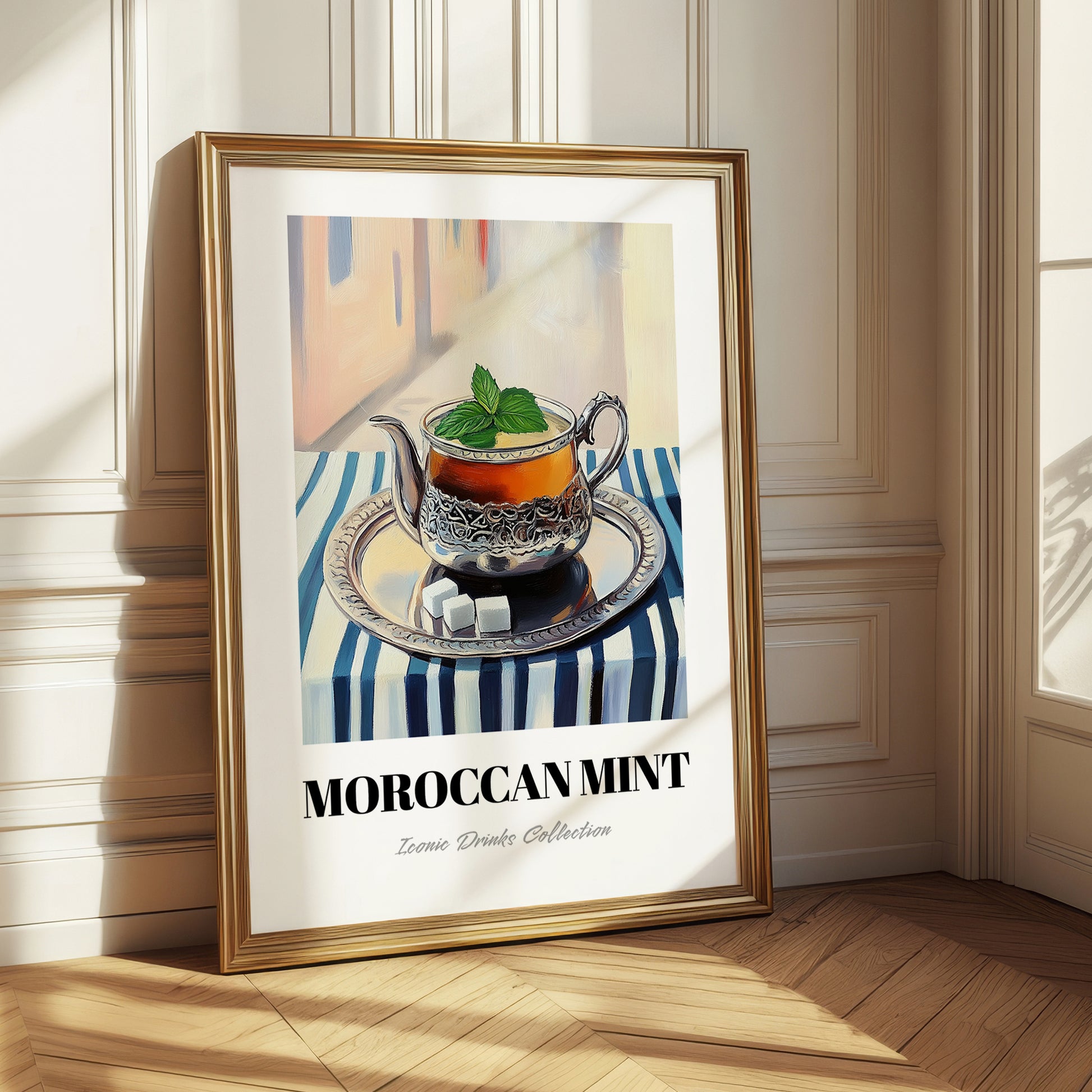 Moroccan Mint Tea – Moroccan Street Café Scene, Moroccan Spirit Still Life