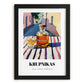 Krupnikas – Lithuanian Outdoor Café Scene, Lithuanian Spirit Still Life, in sleek black frame