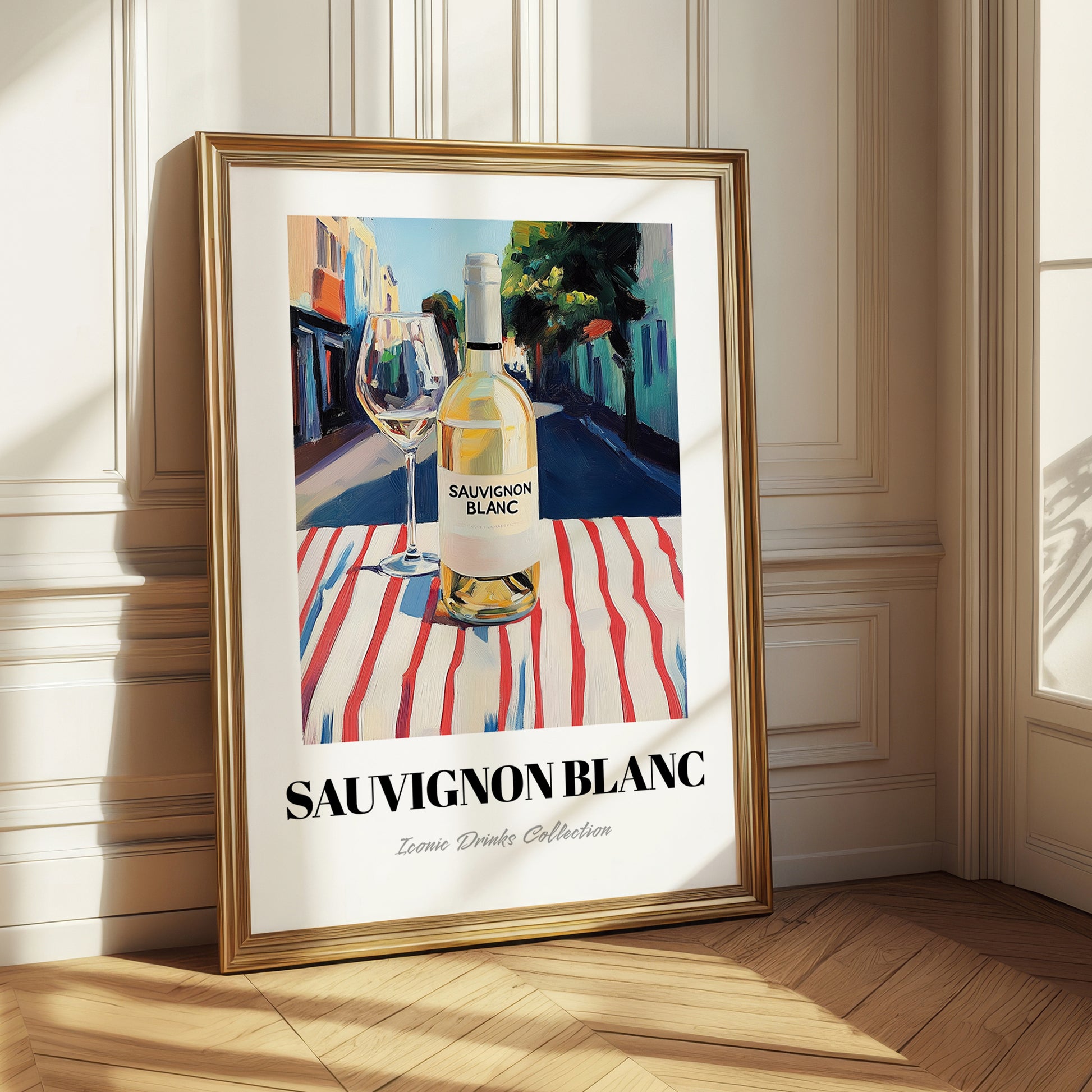 Sauvignon Blanc – New Zealander Outdoor Café Scene, New Zealander Wine Poster