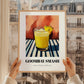 Goombay Smash – on Striped Tablecloth, Bahamian Cocktail Wall Illustration, styled in a charming Paris street view