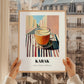 Karak – Qatari Urban Café Scene, Qatari Tea Print, styled in a charming Paris street view