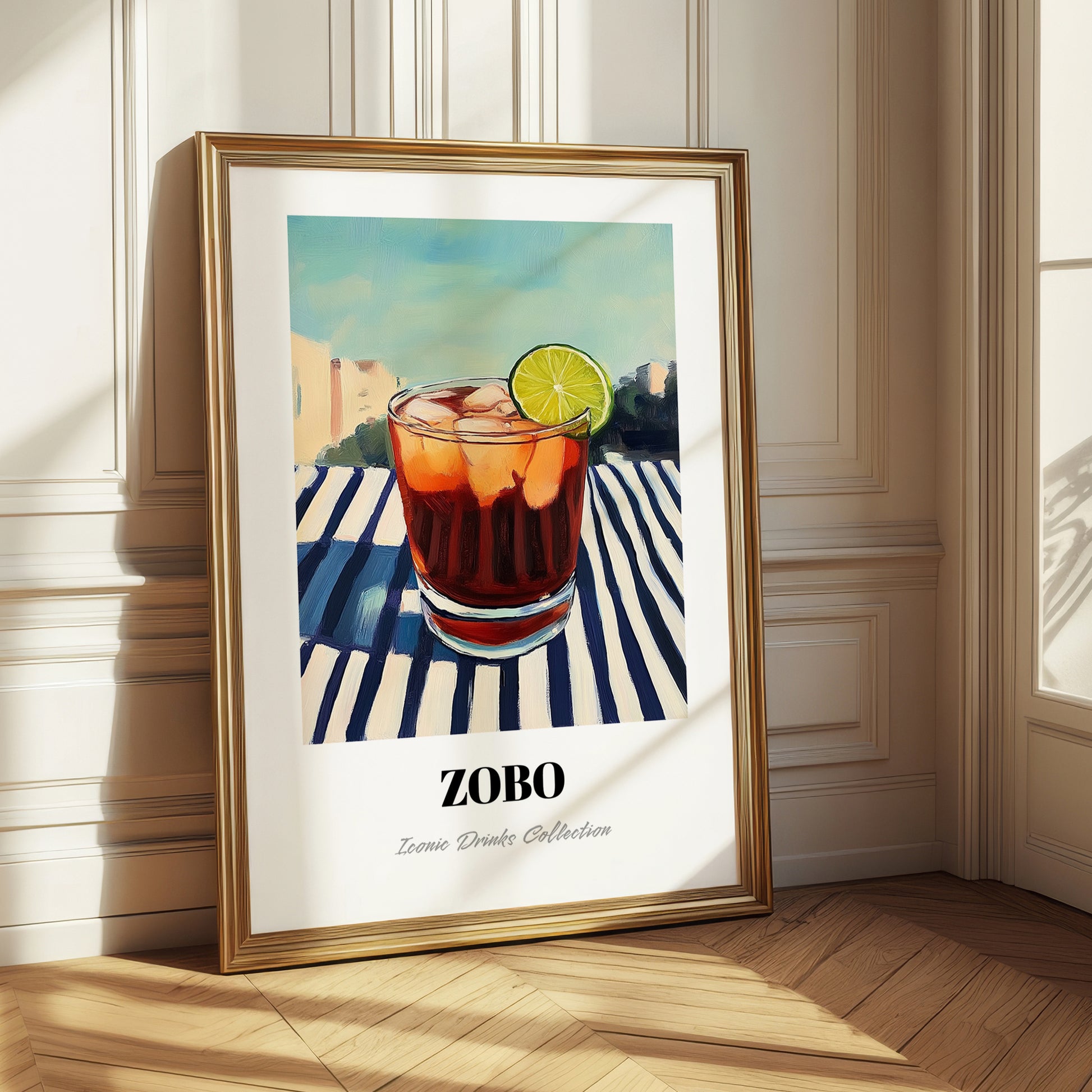 Zobo – Nigerian Street Café Scene, Nigerian Beverage Poster