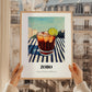Zobo – Nigerian Street Café Scene, Nigerian Beverage Poster, styled in a charming Paris street view