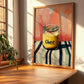 Ghee – on Striped Tablecloth, Ingredients Corner Wall Decor, clean layout with no caption