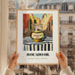 Avocado Oil – Italian Street Café Scene, Dry Goods Wall Art, styled in a charming Paris street view