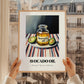 Avocado Oil – on Striped Tablecloth, Pantry Wall Art, styled in a charming Paris street view