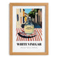 White Vinegar – Italian Urban Café Scene, Shelf Stock Poster, set in oak frame