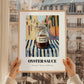 Oyster Sauce – Italian Street Café Scene, Kitchen Storage Painting, styled in a charming Paris street view