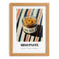 Miso Paste – on Striped Tablecloth, Larder Wall Art, set in oak frame