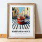 Marinara Sauce – Italian Café on the Corner, Pantry Art, in wooden frame leaning on the floor