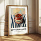 Putanesca Sauce – on Striped Tablecloth, Kitchen Storage Wall Print