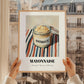 Mayonnaise – on Striped Tablecloth, Ingredients Corner Wall Decor, styled in a charming Paris street view