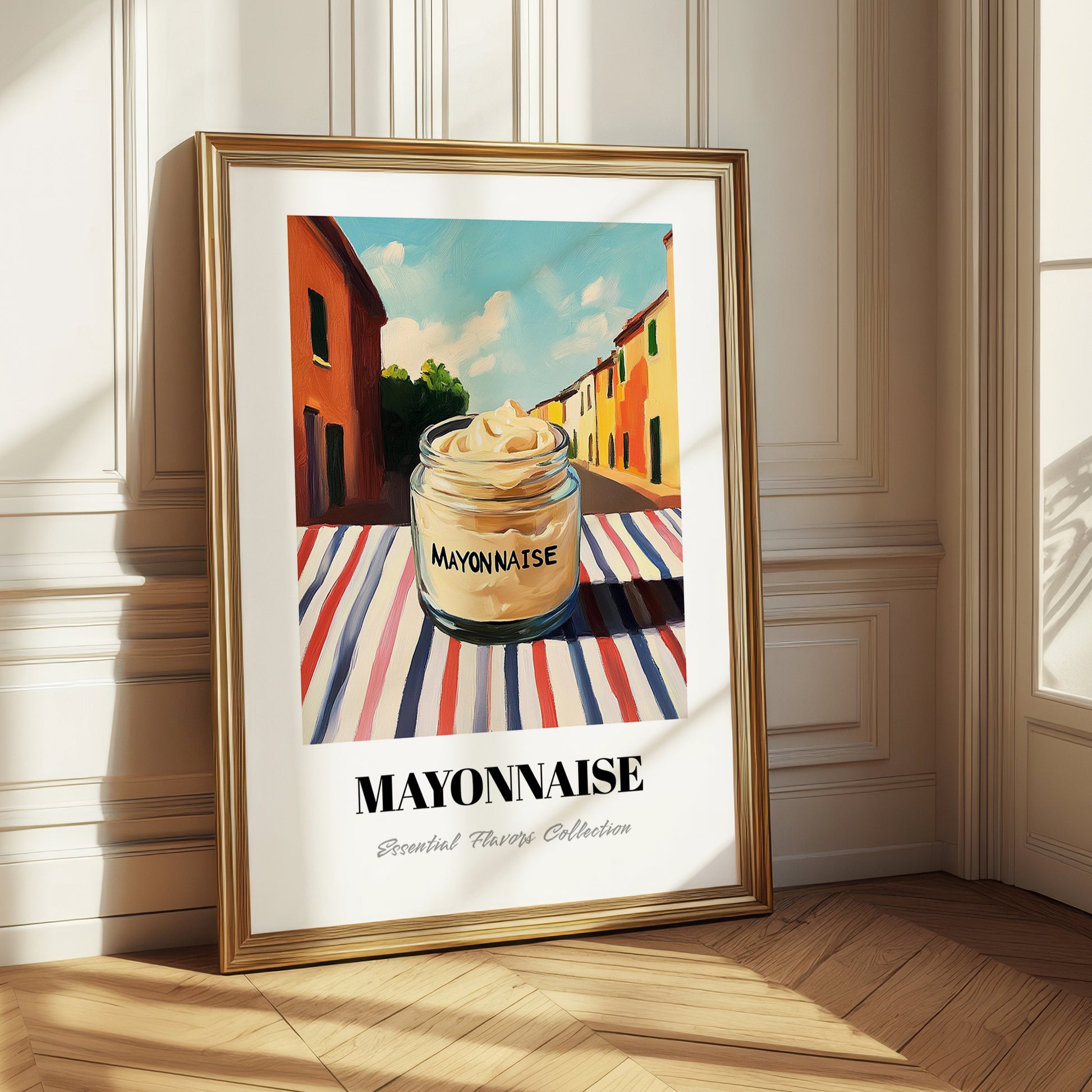 Mayonnaise – Italian Street Café Scene, Grocery Print