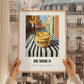 Hummus – Italian Street Café Scene, Pantry Poster, styled in a charming Paris street view