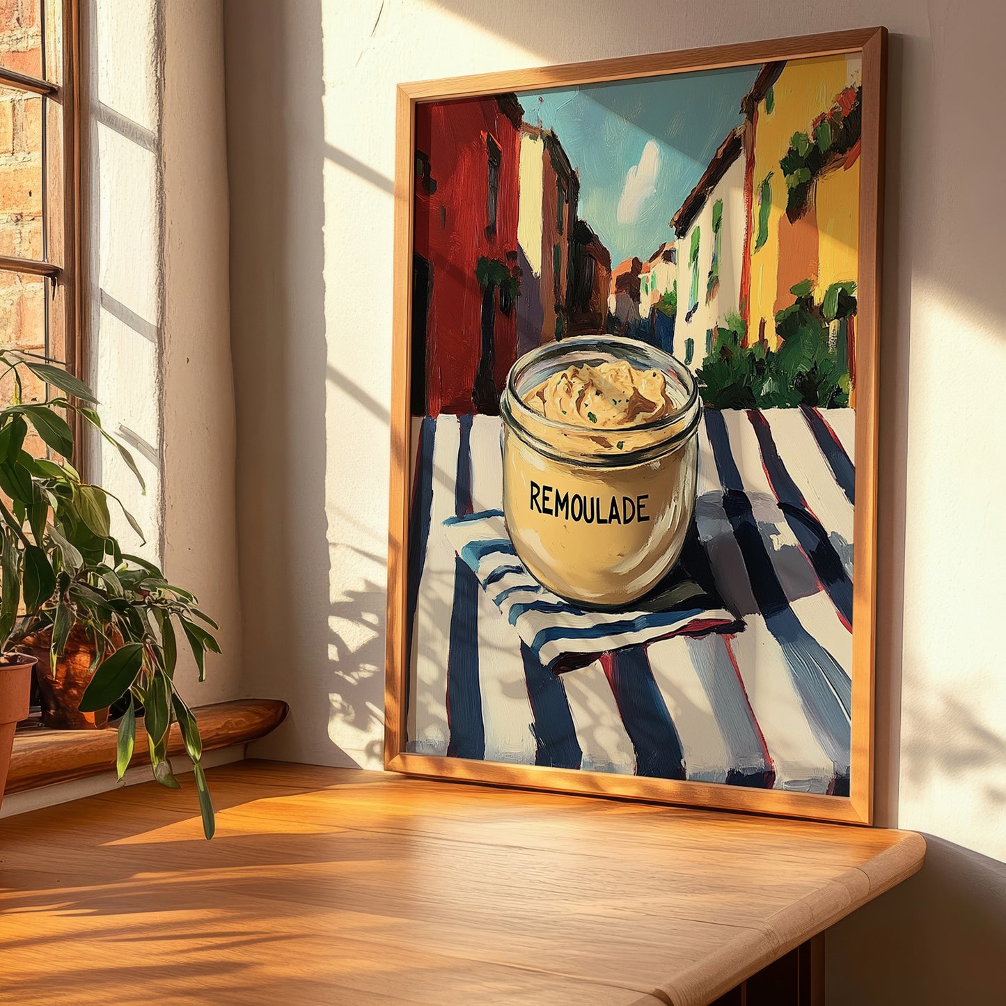 Remoulade – Italian Street Café Scene, Dry Goods Wall Decor, clean layout with no caption