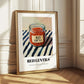 Red Lentils – on Striped Tablecloth, Pantry Painting