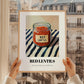 Red Lentils – on Striped Tablecloth, Pantry Painting, styled in a charming Paris street view