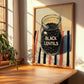 Black Lentils – on Striped Tablecloth, Food Stash Illustration, clean layout with no caption