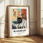 Black Beans – Italian Outdoor Café Scene, Grocery Illustration