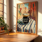 Black Beans – Italian Outdoor Café Scene, Grocery Illustration, clean layout with no caption