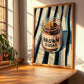 Brown Sugar – on Striped Tablecloth, Sweetener Painting, clean layout with no caption