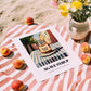 Agave Syrup – Italian Street Café Scene, Sweetener Wall Decor, unframed on coastal sand