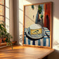 Blue – Italian Café on the Corner, Cheese Wall Decor, clean layout with no caption