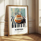 Almonds – on Striped Tablecloth, Nuts Illustration
