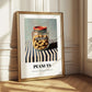 Peanuts – on Striped Tablecloth, Nuts Illustration