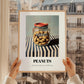 Peanuts – on Striped Tablecloth, Nuts Illustration, styled in a charming Paris street view