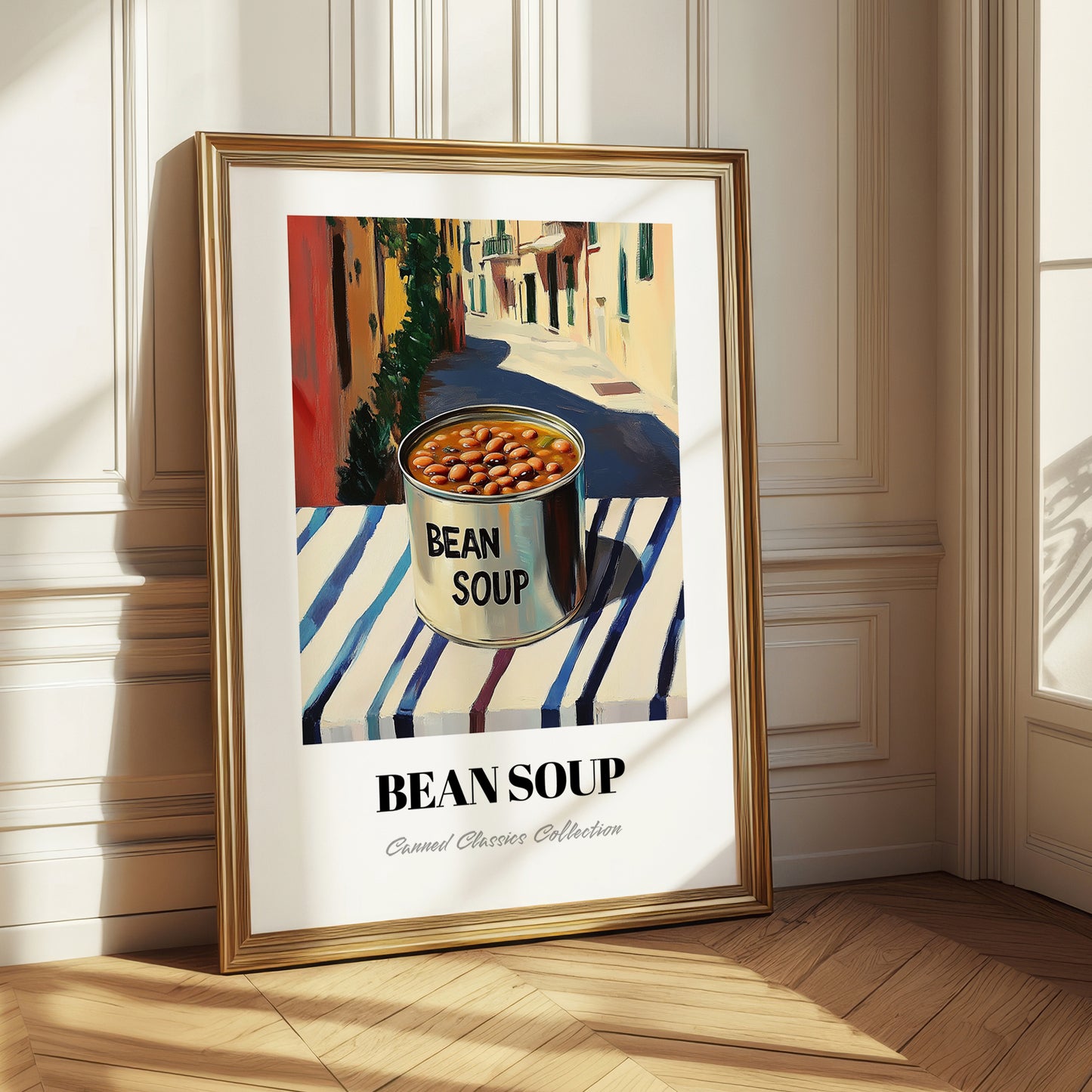 Bean Soup – Italian Café on the Corner, Canned Vegetables Wall Art