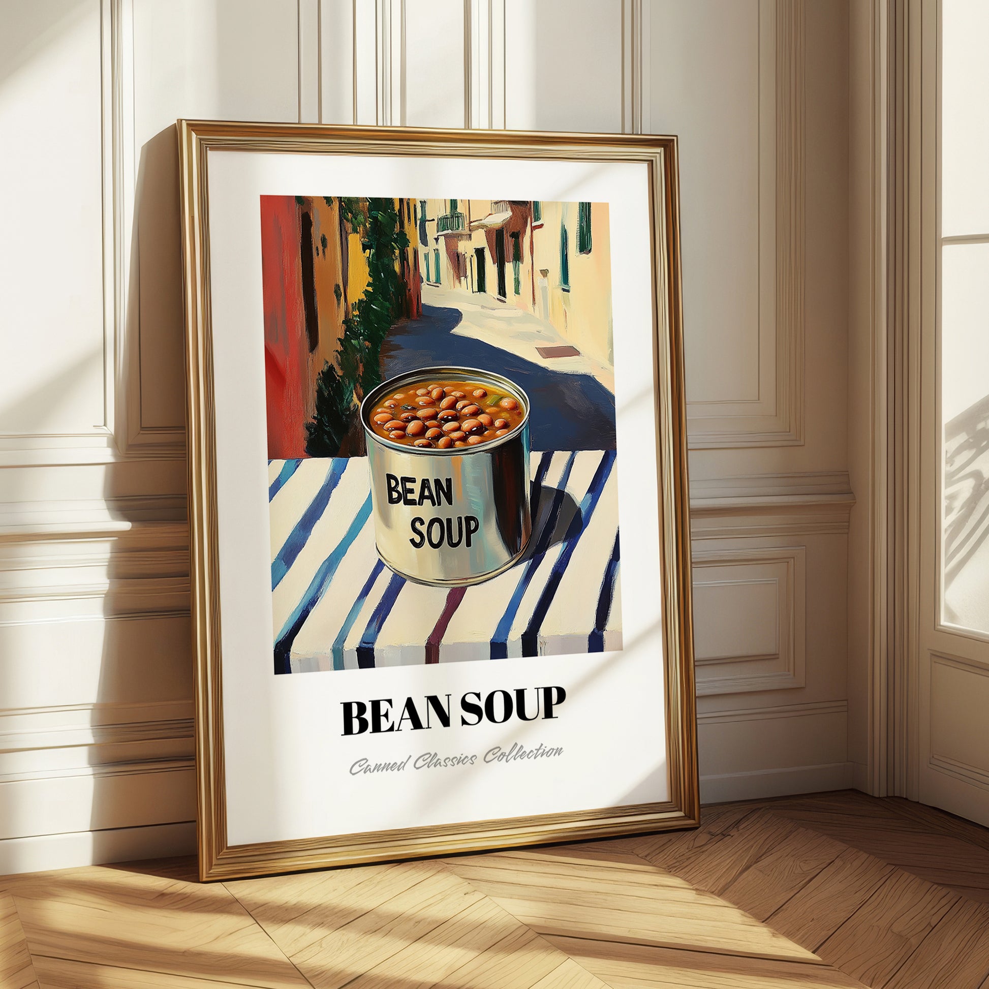 Bean Soup – Italian Café on the Corner, Canned Vegetables Wall Art