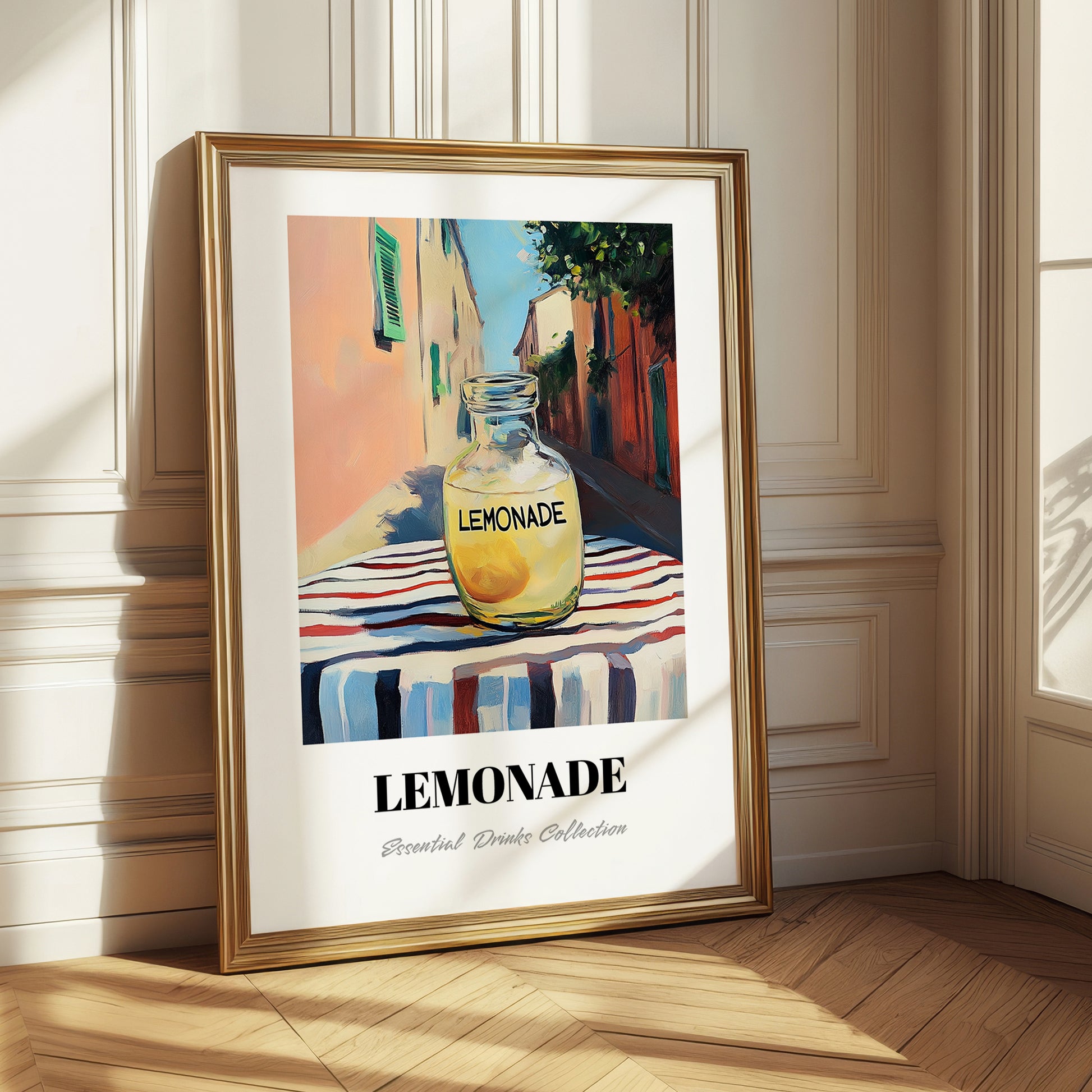 Lemonade – Italian Street Café Scene, Lemonade Illustration