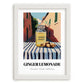 Ginger Lemonade – Italian Street Café Scene, Lemonade Still Life, placed in minimal white frame
